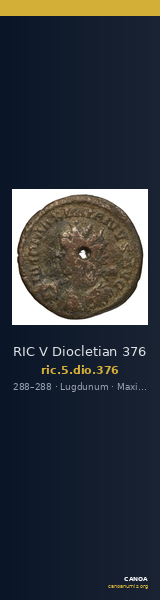 RIC V Diocletian 376 — CANOA