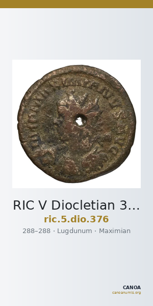 RIC V Diocletian 376 — CANOA