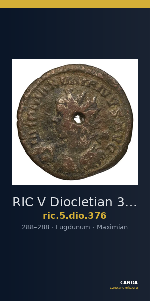 RIC V Diocletian 376 — CANOA