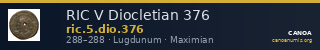 RIC V Diocletian 376 — CANOA