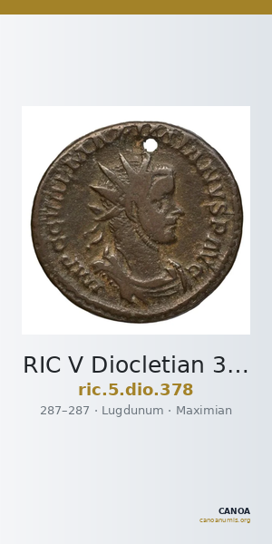 RIC V Diocletian 378 — CANOA