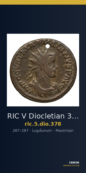 RIC V Diocletian 378 — CANOA