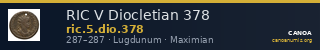 RIC V Diocletian 378 — CANOA