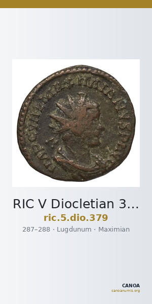 RIC V Diocletian 379 — CANOA