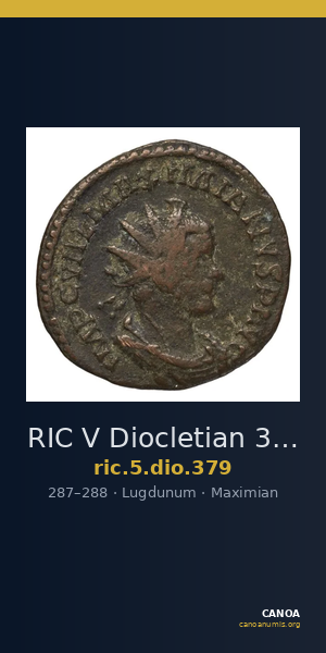 RIC V Diocletian 379 — CANOA
