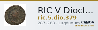 RIC V Diocletian 379 — CANOA