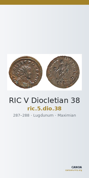 RIC V Diocletian 38 — CANOA