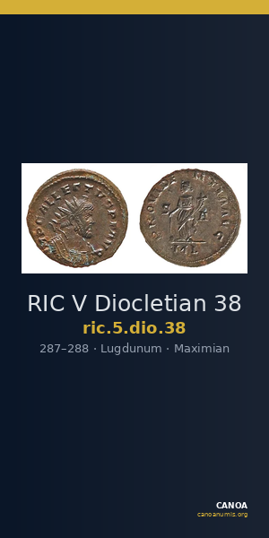 RIC V Diocletian 38 — CANOA