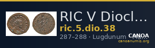 RIC V Diocletian 38 — CANOA