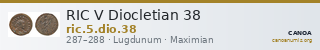 RIC V Diocletian 38 — CANOA