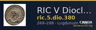 RIC V Diocletian 380 — CANOA
