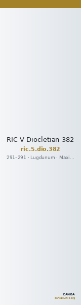 RIC V Diocletian 382 — CANOA