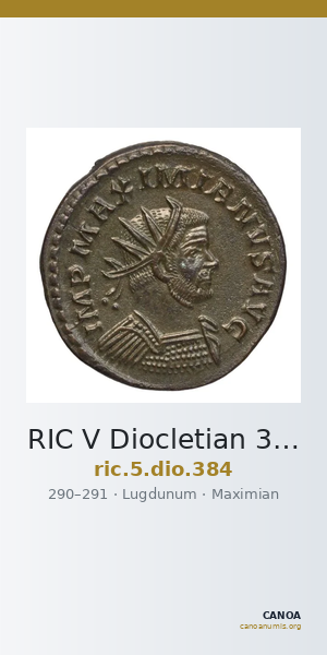 RIC V Diocletian 384 — CANOA