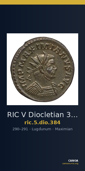 RIC V Diocletian 384 — CANOA
