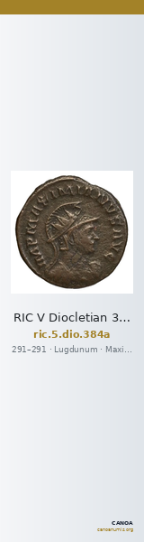 RIC V Diocletian 384a — CANOA
