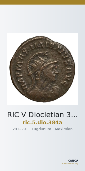 RIC V Diocletian 384a — CANOA