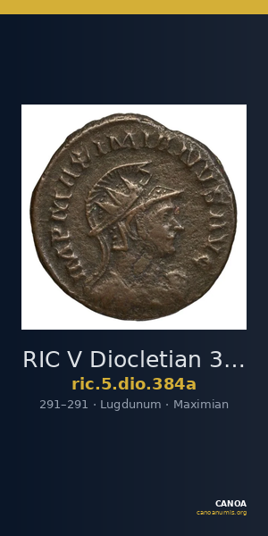 RIC V Diocletian 384a — CANOA