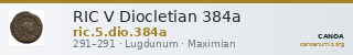 RIC V Diocletian 384a — CANOA
