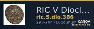RIC V Diocletian 386 — CANOA