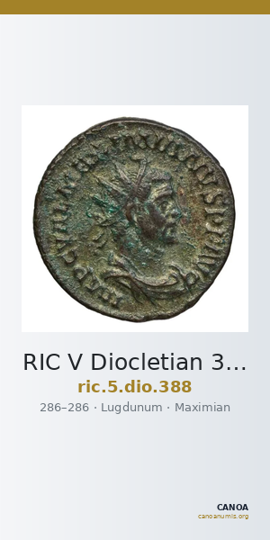 RIC V Diocletian 388 — CANOA