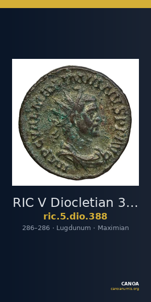 RIC V Diocletian 388 — CANOA