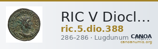 RIC V Diocletian 388 — CANOA