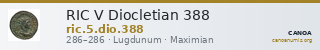 RIC V Diocletian 388 — CANOA