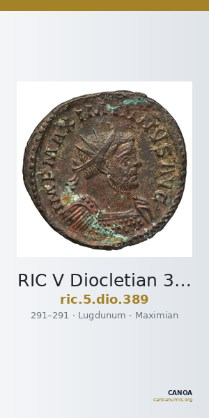 RIC V Diocletian 389 — CANOA
