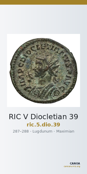 RIC V Diocletian 39 — CANOA