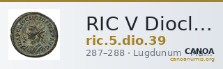 RIC V Diocletian 39 — CANOA