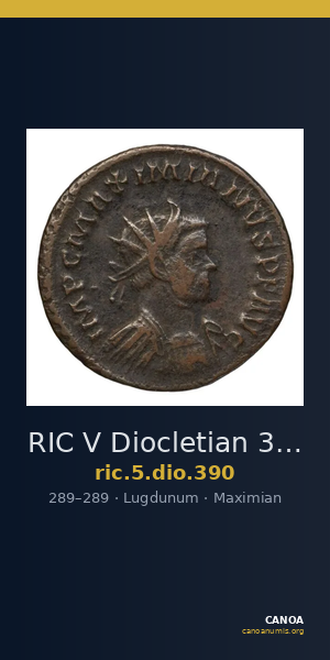 RIC V Diocletian 390 — CANOA