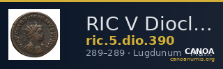 RIC V Diocletian 390 — CANOA
