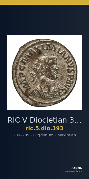 RIC V Diocletian 393 — CANOA