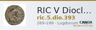 RIC V Diocletian 393 — CANOA
