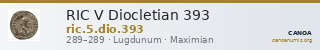 RIC V Diocletian 393 — CANOA