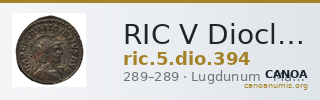 RIC V Diocletian 394 — CANOA