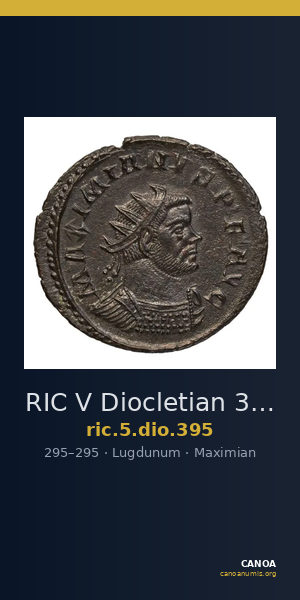 RIC V Diocletian 395 — CANOA