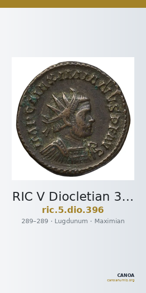 RIC V Diocletian 396 — CANOA