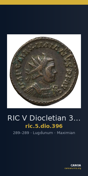 RIC V Diocletian 396 — CANOA