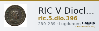 RIC V Diocletian 396 — CANOA