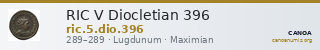 RIC V Diocletian 396 — CANOA