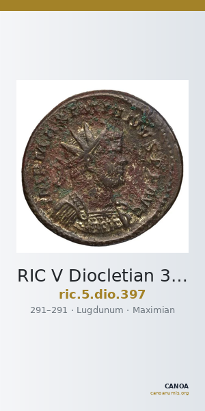 RIC V Diocletian 397 — CANOA