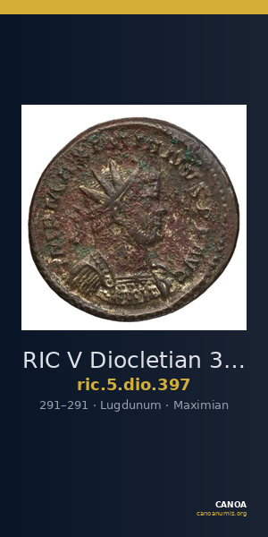 RIC V Diocletian 397 — CANOA