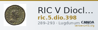 RIC V Diocletian 398 — CANOA