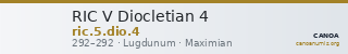 RIC V Diocletian 4 — CANOA