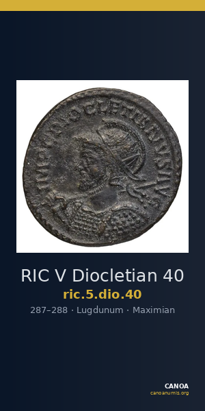 RIC V Diocletian 40 — CANOA