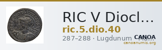 RIC V Diocletian 40 — CANOA