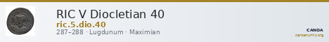 RIC V Diocletian 40 — CANOA