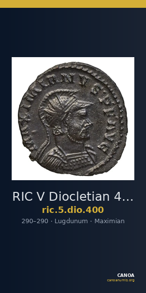 RIC V Diocletian 400 — CANOA