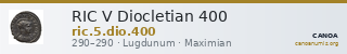 RIC V Diocletian 400 — CANOA